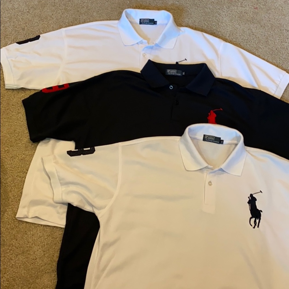 Lot of 3 Polo by Ralph Lauren collared shirts!